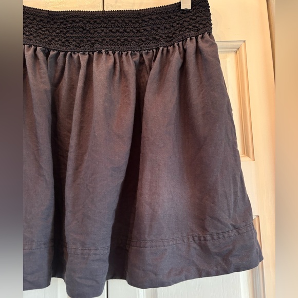 JCrew charcoal gray linen & cotton blend lined skirt, M - Picture 5 of 12